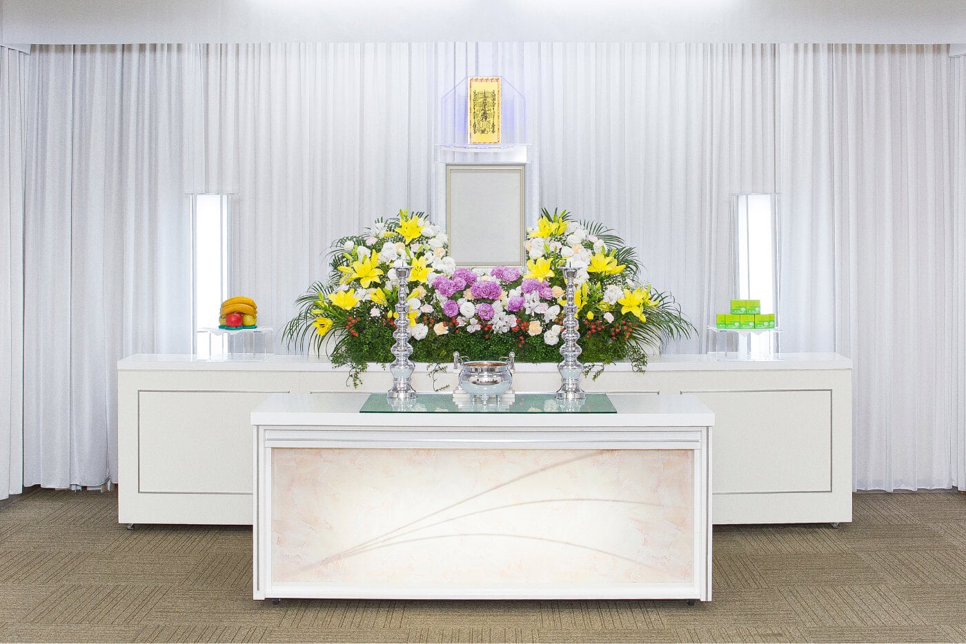 法要プランの祭壇の写真