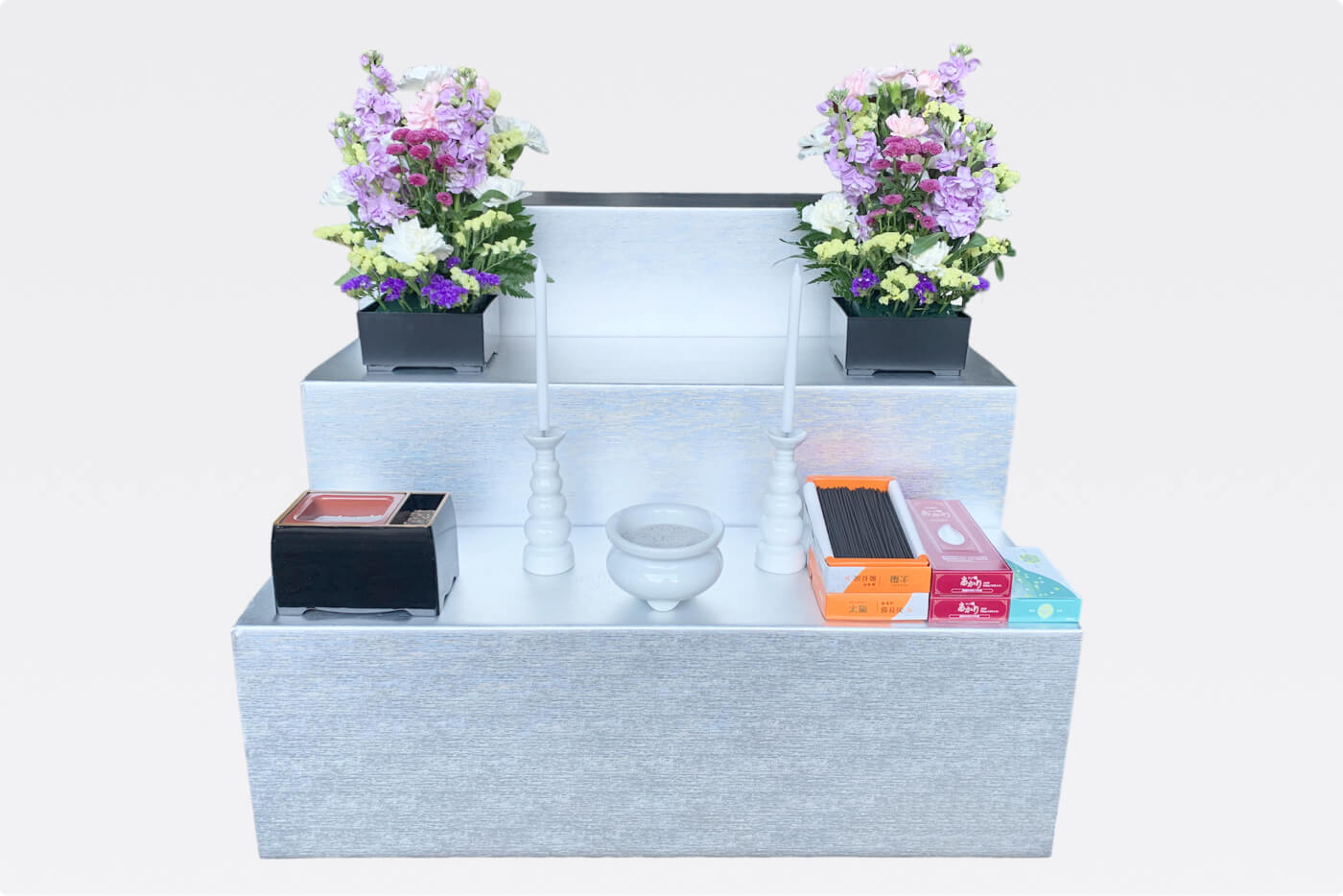 後飾り祭壇 ※仏花含む（簡易3段）