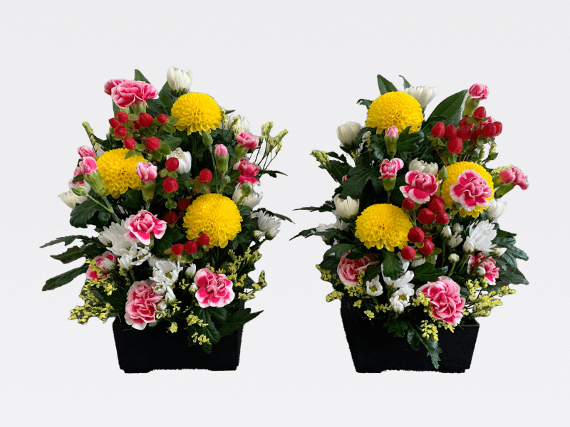 ご自宅にアレンジ生花をお届け